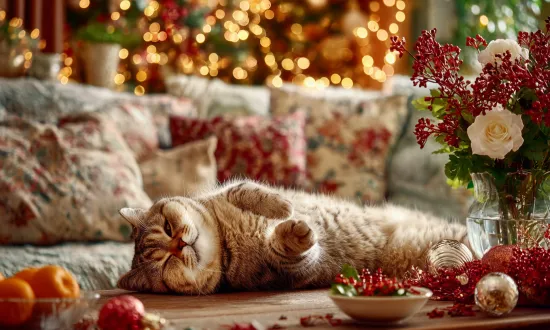 2 января - какие цветы выбрать в день салата оливье, мягких подушек и кошачьего Нового года